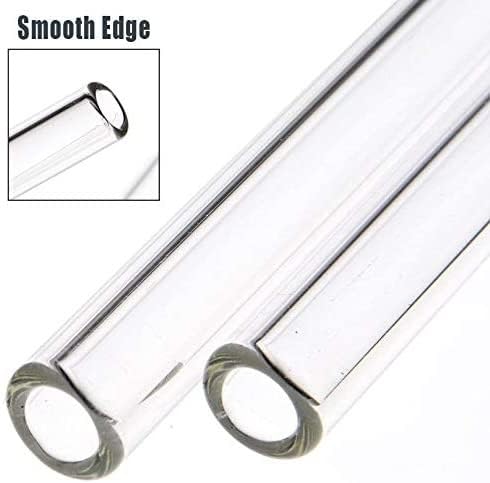 Reusable Glass Straw Set | 4 Straws & 1 Cleaning Brush | Ecofriendly