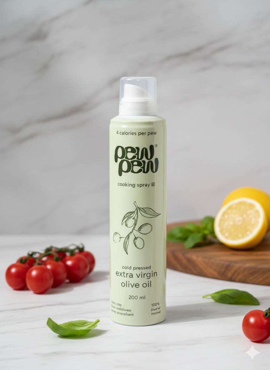 Extra Virgin Olive Oil Cooking Spray | 200 ml | Low Calorie | 100% Pure & Natural